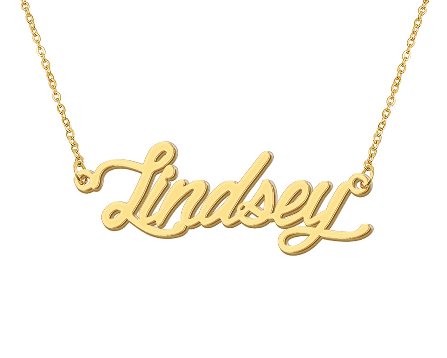 AoloshowPersonalized Name Necklace Custom Any Name Necklaces Jewelry for Womens New Mom Bridesmaid Gift