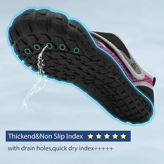 Image of Spesoul Water Shoes for Women Men Quick Dry Aqua Socks for Swim Beach Pool Hiking Training Summer Sandals Outdoor Zero Drop Barefoot Shoes 6.5 Women /4.5 Men