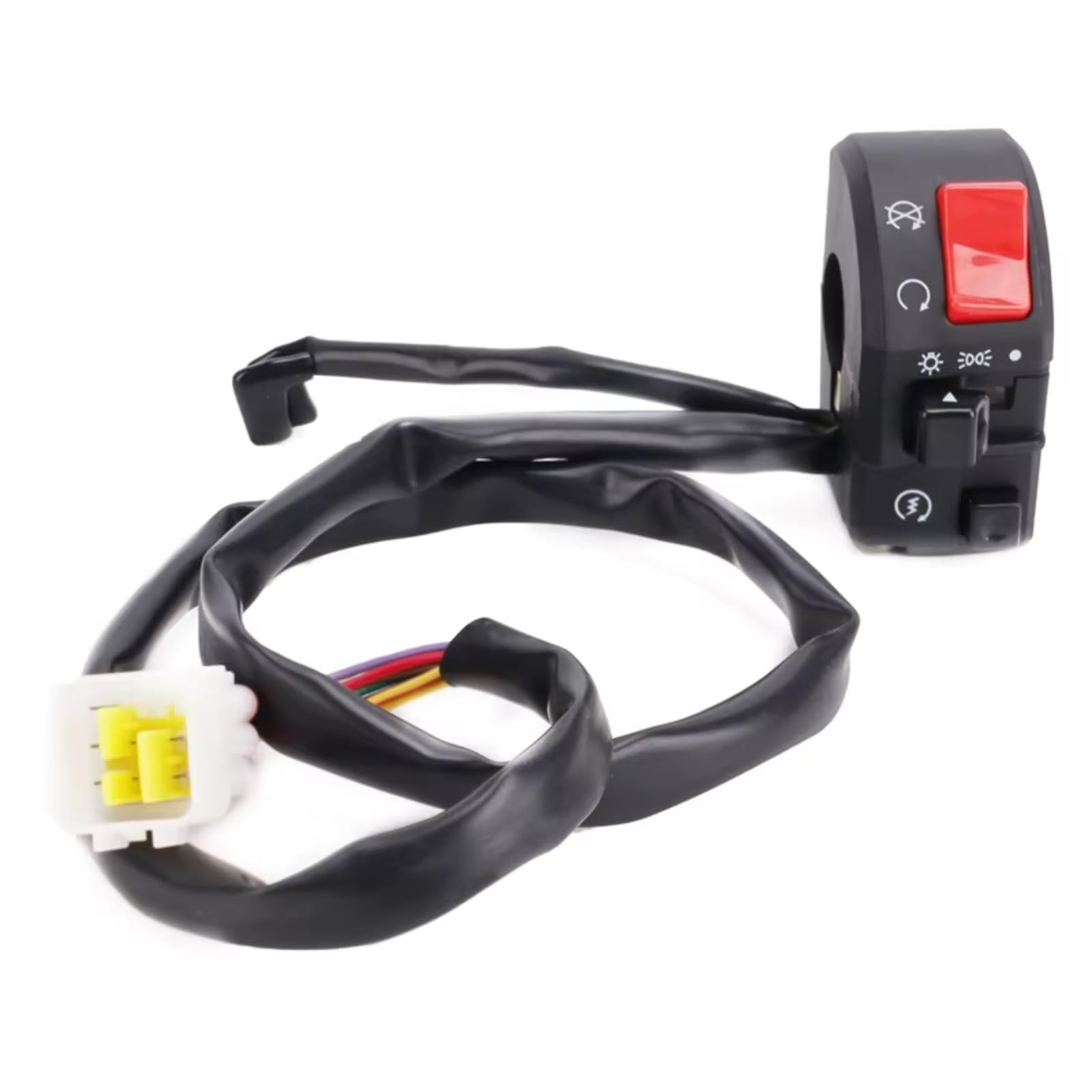Comando Manubrio Interruttore Moto Da 22mm Per Pulsante Clacson Universale Per Indicatore Di Direzione Avvio Elettrico Fendinebbia Manubrio Kill Interruttore(1PC RIGHT)