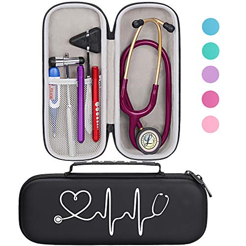 BOVKE Travel Carrying Case for 3M Littmann Classic III,Black