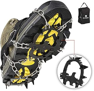 DR.PREPARE Ice Cleats, Ice Grippers & Crampons, Traction Cleats for Women Men Kids