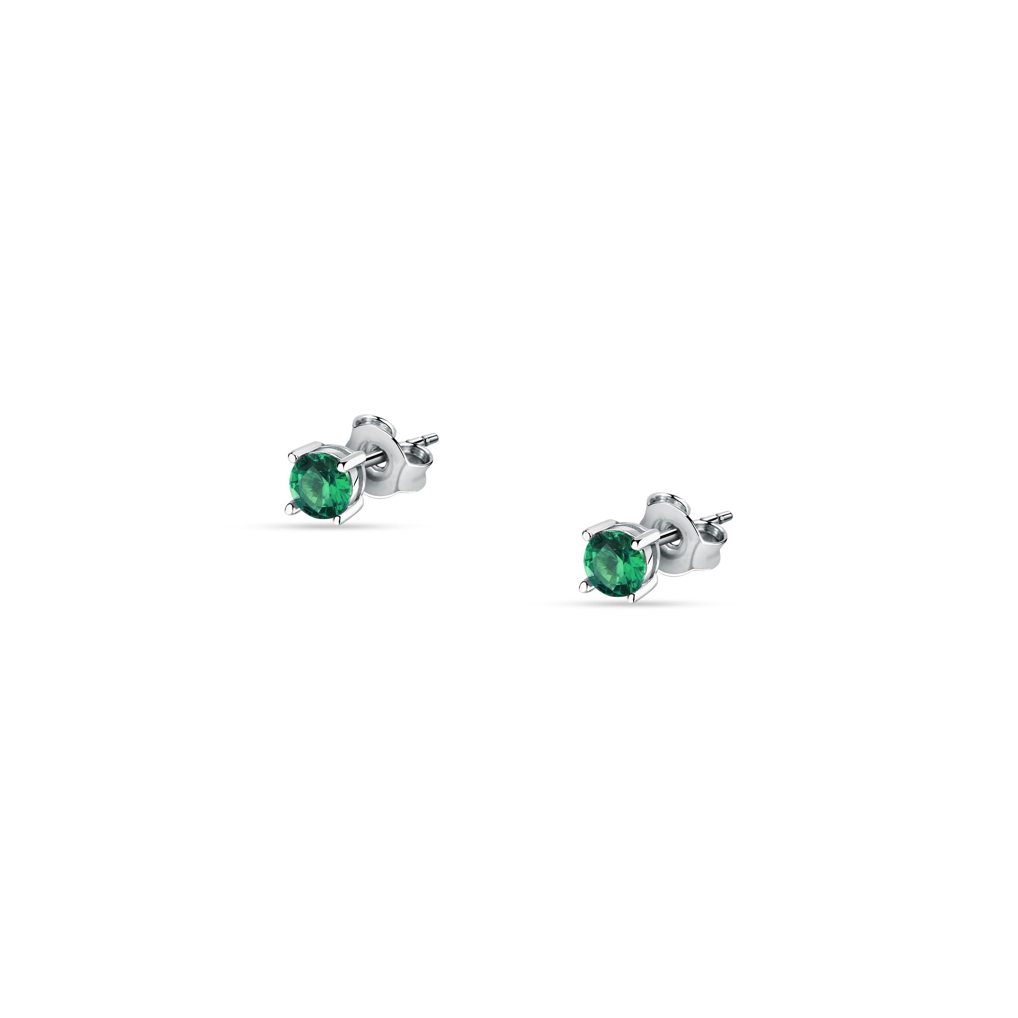 Morellato Orecchini Donna Argento 925% Riciclato, Zirconi Verdi, Collezione Tesori - SAIW176