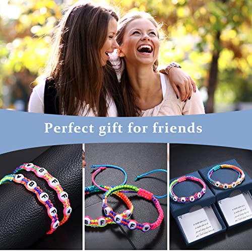 Matching Bracelets For 2 Best Friend Bracelets Adjustable Cord Braided Bracelet For Bff Love Bracelet Jewelry Gift For Women Girls Birthday Anniversary Christmas Valentine's Day Gift For Her #TOP5