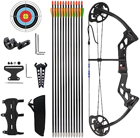 WUXLISTY Compound Bow and Arrow for Youth and Beginner, Archery Bow Set for Kids 8-12, 16-20 lbs Draw Weight, 17.3″-26″ Draw Length WUXLISTY Compound Bow and Arrow for Youth and Beginner, Archery Bow Set for Kids 8-12, 16-20 lbs Draw Weight, 17.3″-26″ Draw Length