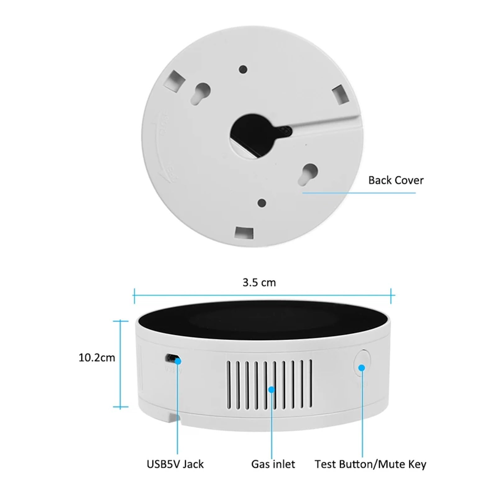 Rilevatore di gas naturale WIFI con elettrovalvola elettrica Controllo intelligente automatico Spegnimento sensore di allarme perdite di metano CH4 Rilevatore Gas(With V15GC Valve)