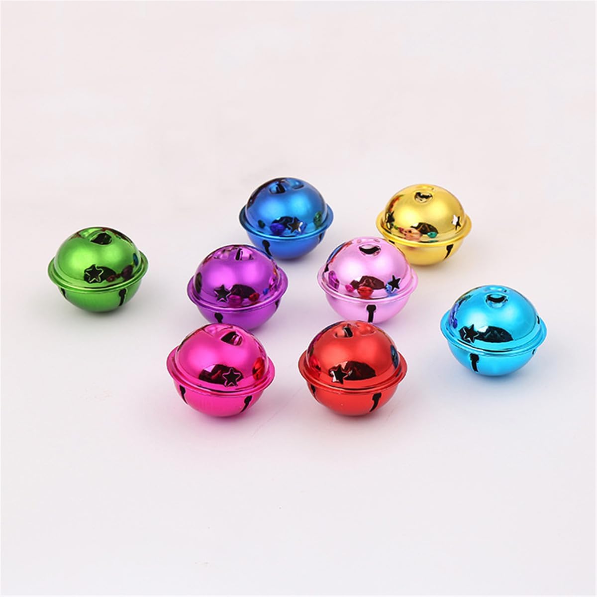 30 Pcs Jingle Bells, Christmas Bells Metal Bells Craft Bells Bulk DIY Bells for Christmas Holiday Festival Decoration Home Decoration Jewelry Making Craft Projects