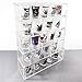 Ikee Design Acrylic 5 Tiers Display Rack Case Organizer Storage, Shot Glass Display Case, 5 Tiers with 4 Removable Shelves for Home Decor, Trade Show and Store, 10.8Wx 2.9D x 14H in