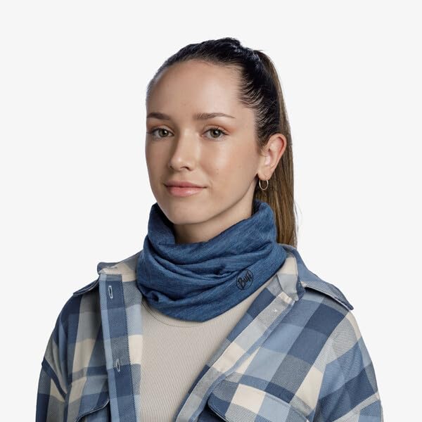 Image of Buff Lightweight Merino Wool Neck Gaiter, 100% Ethically Sourced Wool,Versatile, Temperature Regulating Face Mask