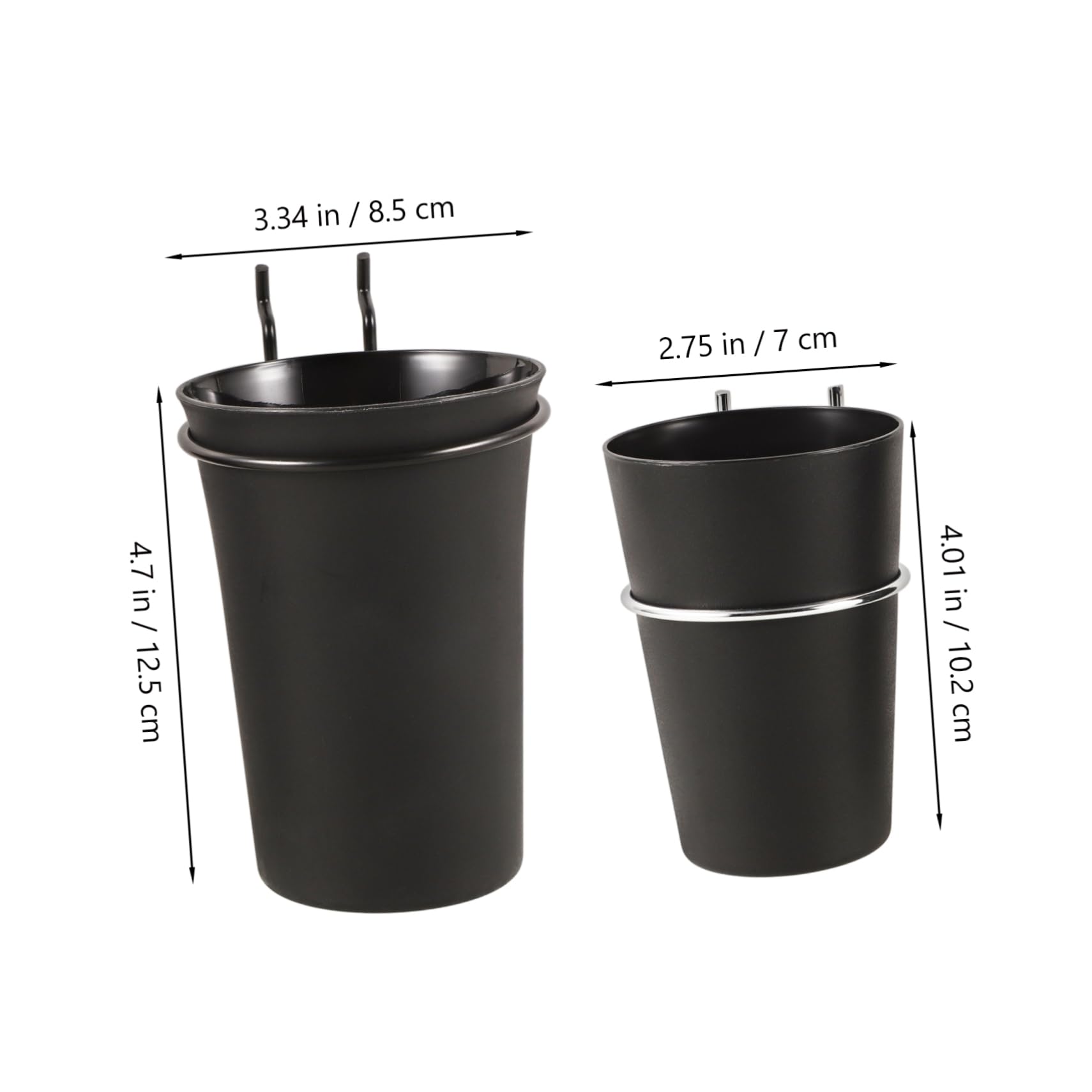 KALLORY Pegboard and Hooks 2 Pack Office Pegboard Accessory Pen Cup for Storage Hardware Organizer Cup Wall Mount Drill Organizer