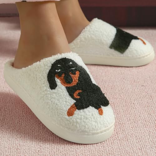 Slippers for Women Men with Memory Foam Warm Fuzzy Cozy Slippers Anti-Slip House Shoes Indoor Outdoor3