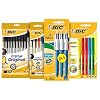 BIC schrijfwarenset voor school of kantoor – pennen set met 10x BIC Cristal balpen zwart, 4x BIC Cristal balpen bont, 3x…