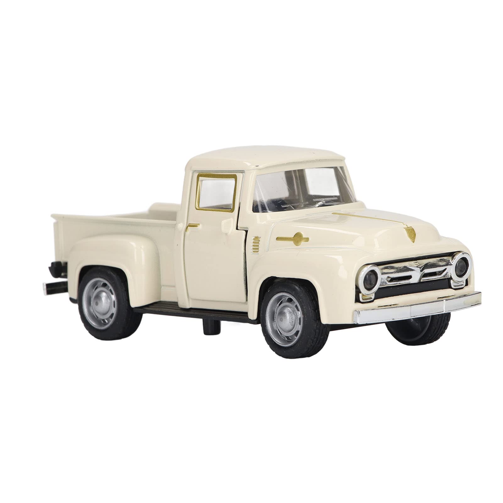 Pickup Truck Model, 1:32 Pickup Truck Model, Alloy, Classic Vintage, Decorative for Children (Beige)
