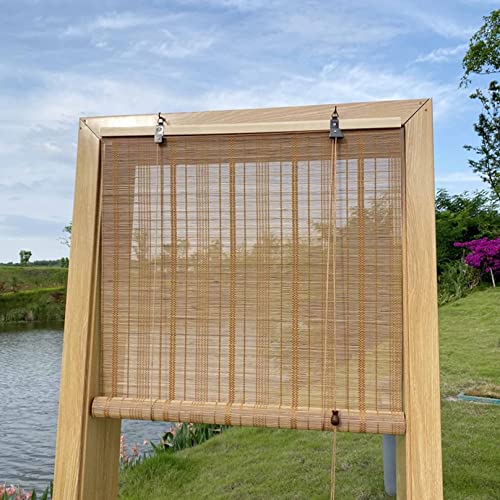 WangSiwe Retro Bambus Rollo jalousine Bambusrollo Raffrollo...