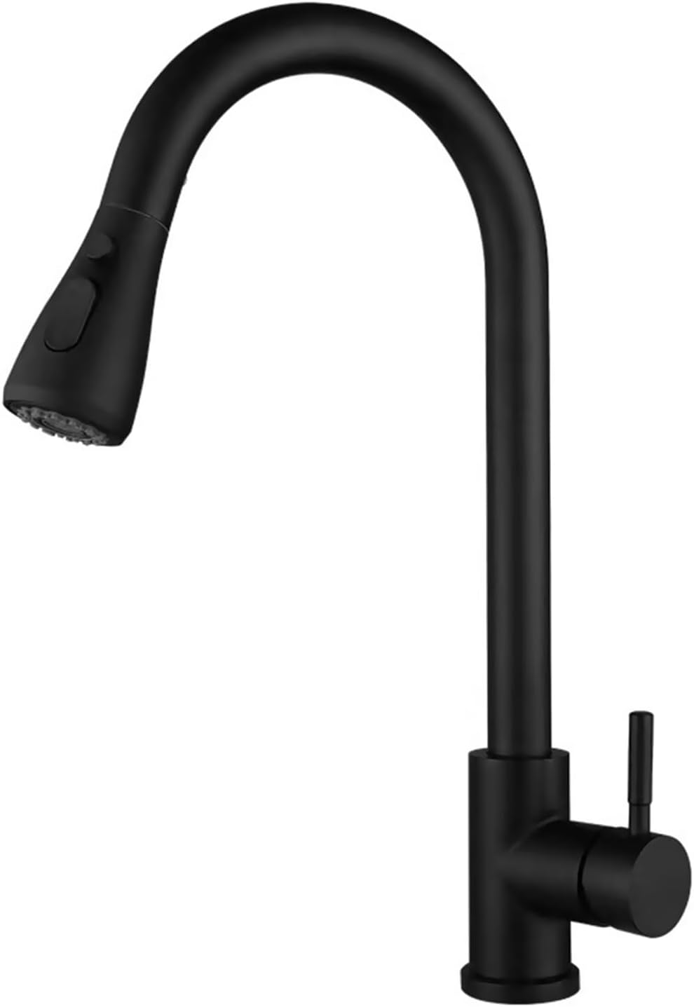 Beauenty Kitchen Sink Faucets,Stainless Steel Water Tap with 3 Water Modes,Single Handle Mixer Tap (Black)