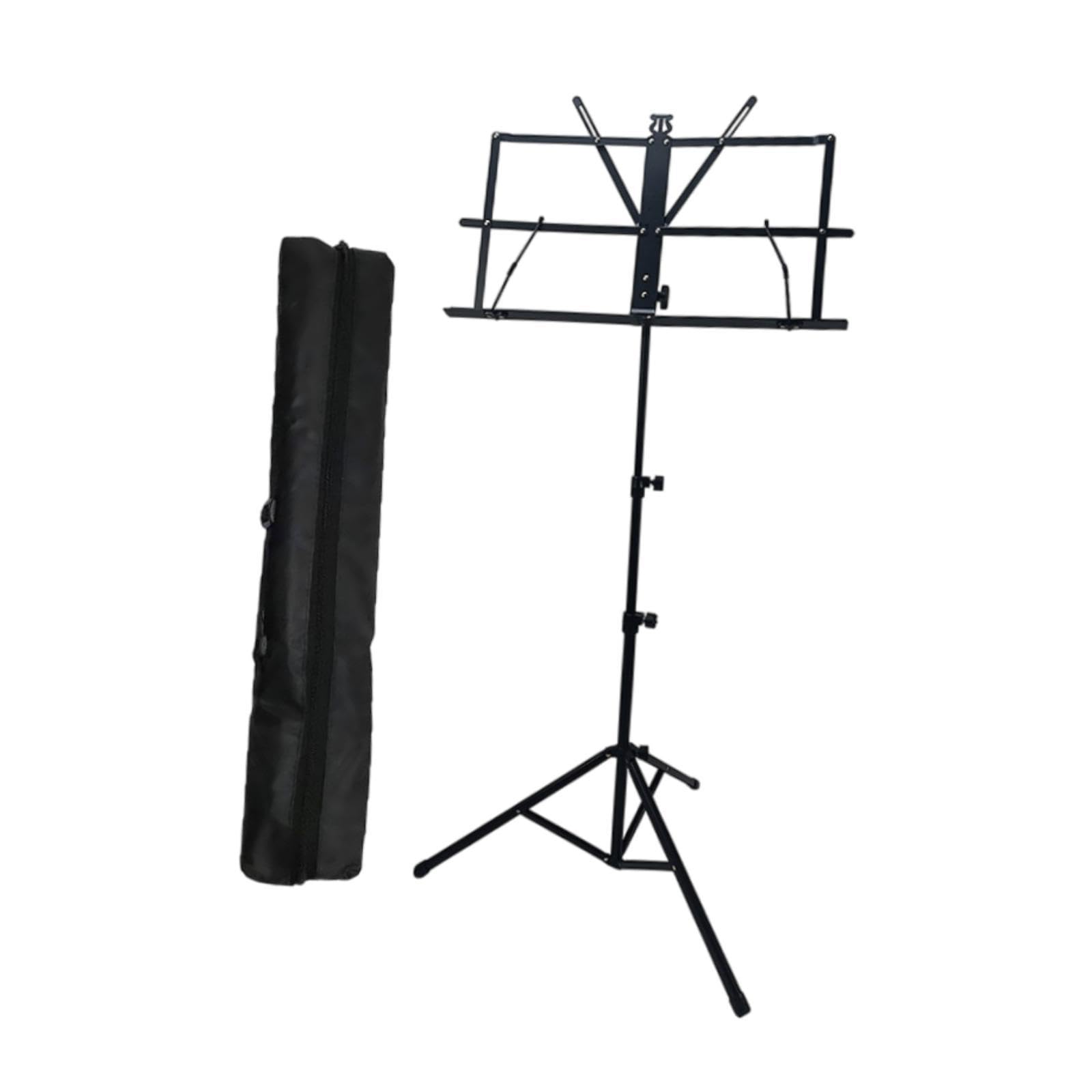MagiDeal Stand di, supporto per clip di foglio, moderno e leggero Libro musicale ad altezza regolabile in altezza per musicisti Ukulele Player