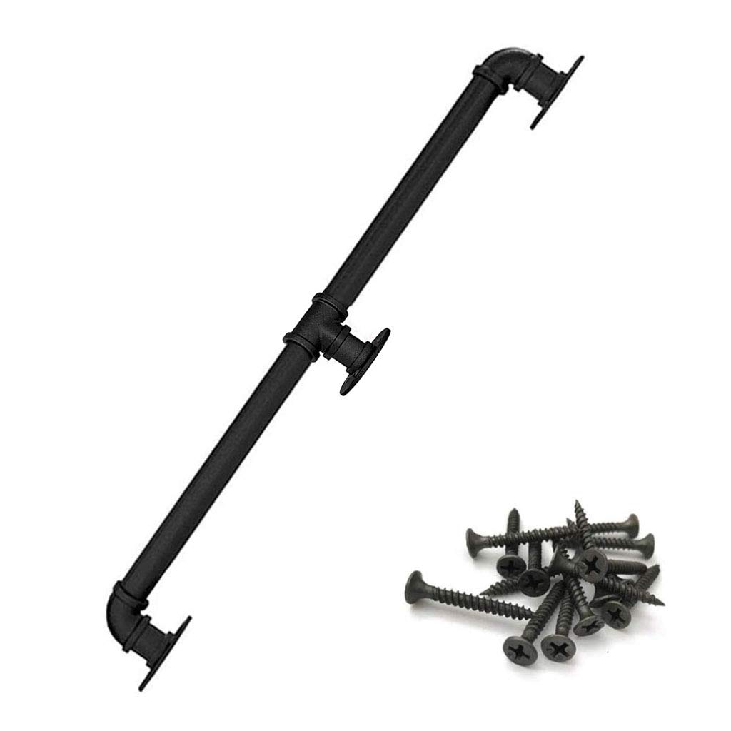 Main courante en fer forgé haut de gamme : rampe pour escaliers design noir mat sur mesure