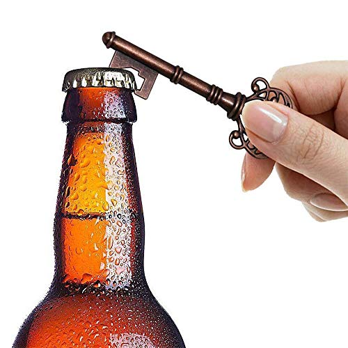 ZHOUXYFDC Sleutelflesopener, 30 stuks, vintage sleutels, flesopener, wijn, sleutelhanger, souvenir, bieropener, bruiloft, feest, gunst, benodigdheden, festival, souvenir, keukengereedschap (5