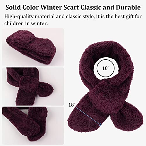 Image of JANGANNSA Fleece Kids Scarf - Warm Winter & Autumn Neck Warmer for Boys & Girls 1-6Y