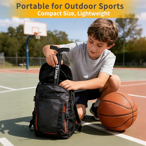 image for ZTinno Floor Bike Pump Portable, Classic Bicycle Pump, Portable Bike T