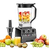 Enfmay 7-in-1 Batidora de Vaso 2000W, 2L sin BPA, Limpieza Automática, 33000 r/min, 4 Programas Predeterminados, 8 Velocidades, Licuadoras para Zumos, Batidos, Verduras, Frutas