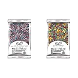 Trolli Sour Brite Crawlers, Very Berry, Gummy Worms Sour Candy, 5 Pound Bulk Bag and Trolli Sour Brite Octopus, Sour Gummy Candy, 5 Pound Bulk Bag