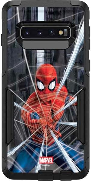 Skinit Decal Phone Skin Compatible with OtterBox Commuter Galaxy S10 - Officially Licensed Marvel Spiderman Crawling Spiderman Design
