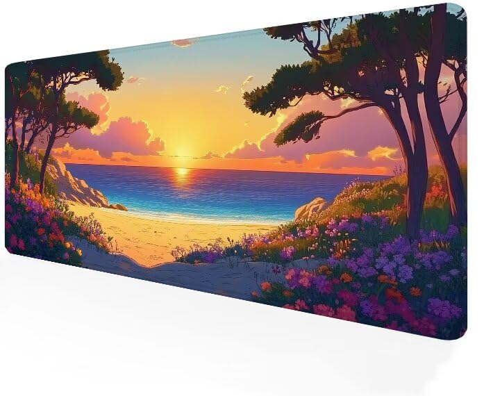 Tapis de Souris XXL 1000x400 Coucher de Soleil G1-307 pour Bureau
