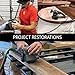 RESTORER Drum Sander Tool for Woodworking, Surface Conditioning, Buffer Polisher, Paint Stripper Remover, WR351K2 Variable Speed with vac attachment, Tool Bag, OHIO family business, 11 x 7 x 7 inches