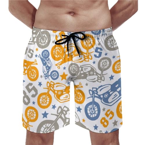 Maillot de bain séchage rapide style moto idéal pour la plage et la piscine