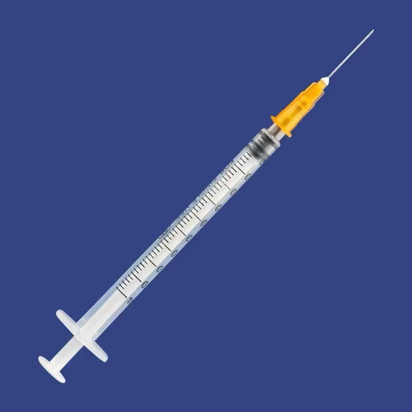 Siringhe in plastica da 1 ml con 26 GA 1/2 pollici confezionate singolarmente, per laboratori scientifici, liquidi di misurazione, cartucce di ricarica o applicatore di colla (bianco, 50