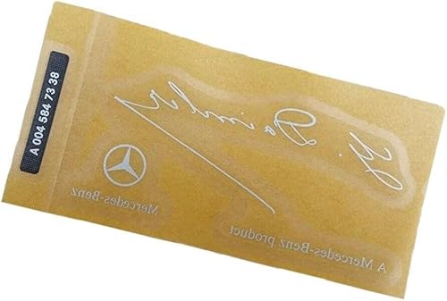 Genuine OEM Mercedes Benz G Daimler calcomanía para limpiaparabrisas firmado, claro