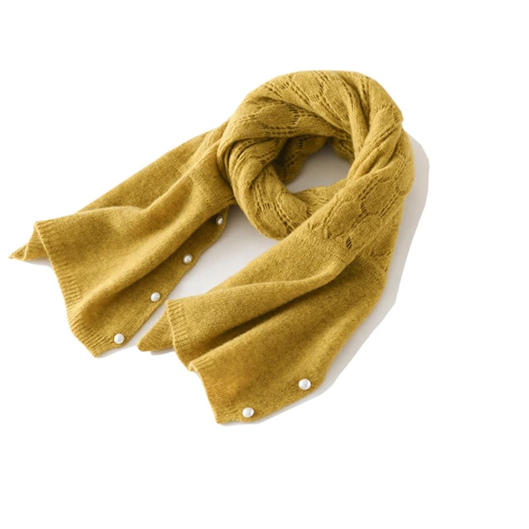 Lmtossey Primavera E Autunno Stagione Sottile Delle Donne di Lana Sciarpa Scialle Lungo Lavorato A Maglia Hollow Solid Scialle di