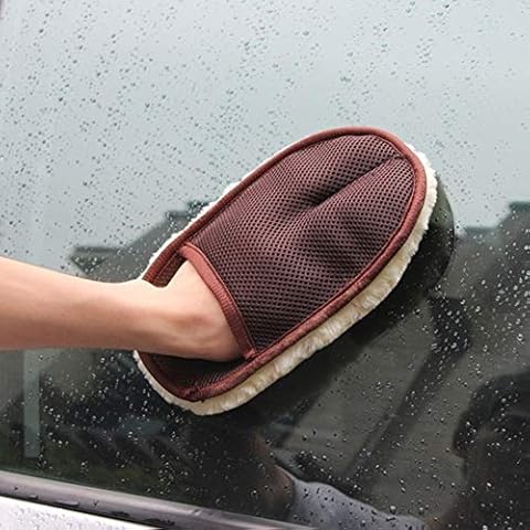 EMVANV 10pcs Waterproof Car Washing Gloves Faux wool Practical Car Wash Glove Car Cleaning Polishing Drying Wash Mitt Gloves Cloths Duster also for Kitchen Home Cover