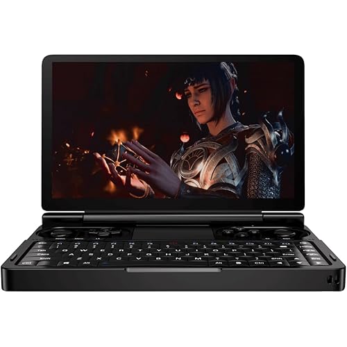 GPD Win Mini Handheld Gaming PC. Unleash Power on-The-go with AMD Ryzen 7 7840U CPU, Radeon 780M Graphics, 64GB RAM, 2TB Storage, Oculink Support, Portable Clamshell Design, QWERTY Keyboard
