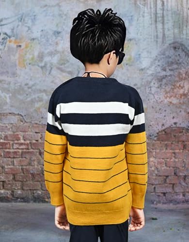 Image of NATRIS Trendy Round Neck Sweater for Boys | Pullover Sweater for Kids | Soft and Comfortable Sweater for Kids Boys