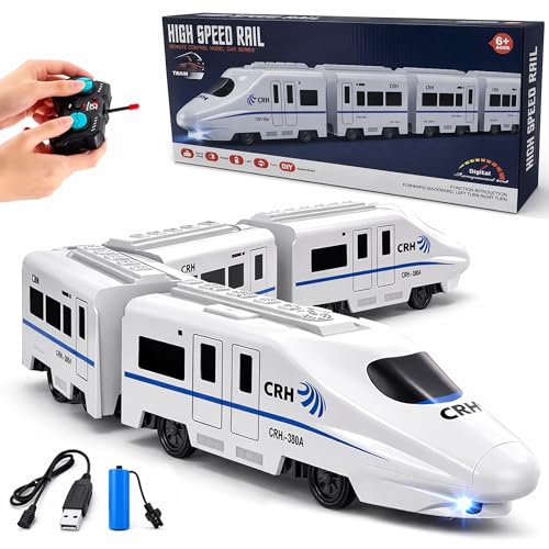 Image of Electric Train Toy for Kids | Smooth Forward & Backward with Left /Right Steering | Realistic Light and Sound Effects | Indoor Play Train Toy for Boys and Girls | Kids Vehicle Toy