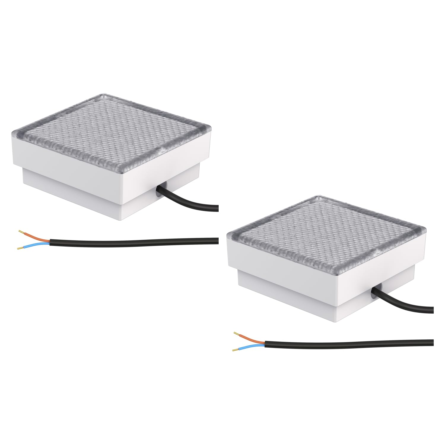 Warm wit, LED straatsteeninbouwlamp GORGON voor buiten, IP67, vierkant Warm wit, LED straatsteeninbouwlamp GORGON voor buiten, IP67, vierkant