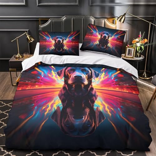 Housse de couette hypoallergique 200x200cm respirante avec fermeture éclair - 2
