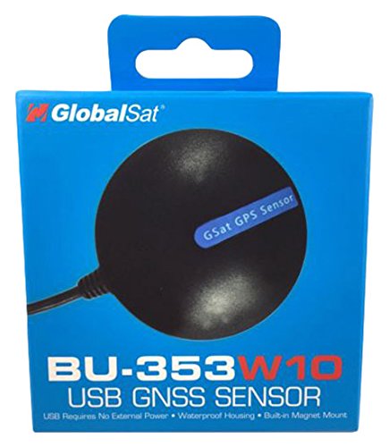 GlobalSat 05-bu353-w10 GNSS GPS Sensor, Windows 10, Color Negro