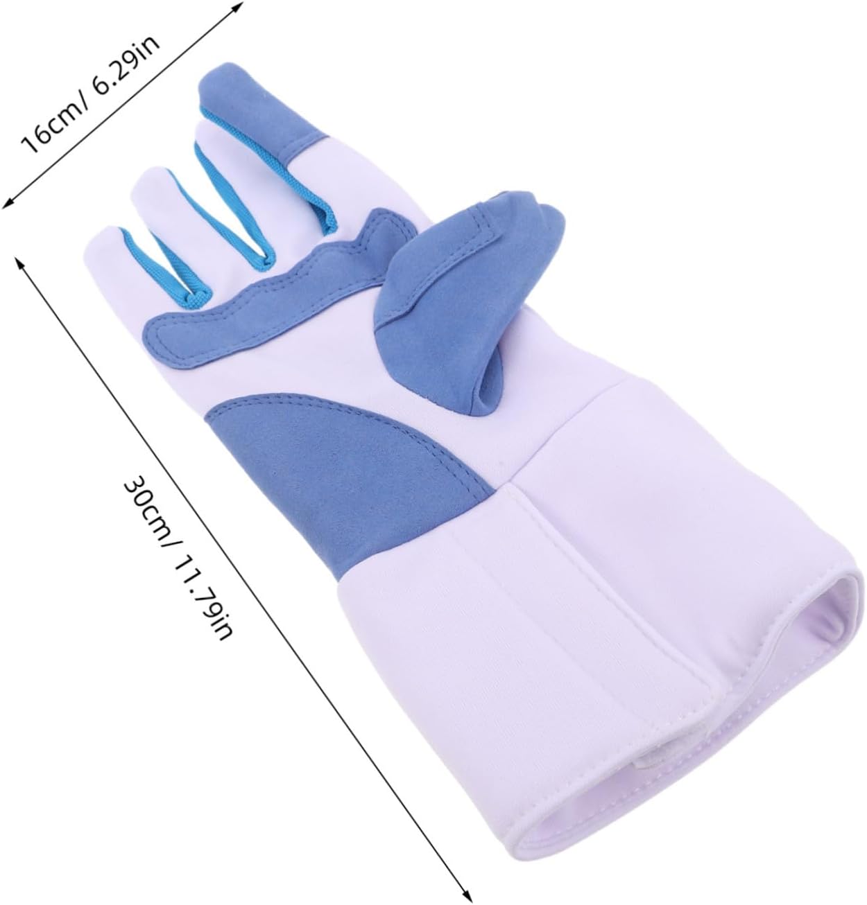 Fencing Glove for Epee Training, Padded Reinforced Grip Cotton Nylon