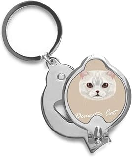 White Domestic Cat Pet Animal Finger Nail Clippers Scissor Stainless Steel Cutter