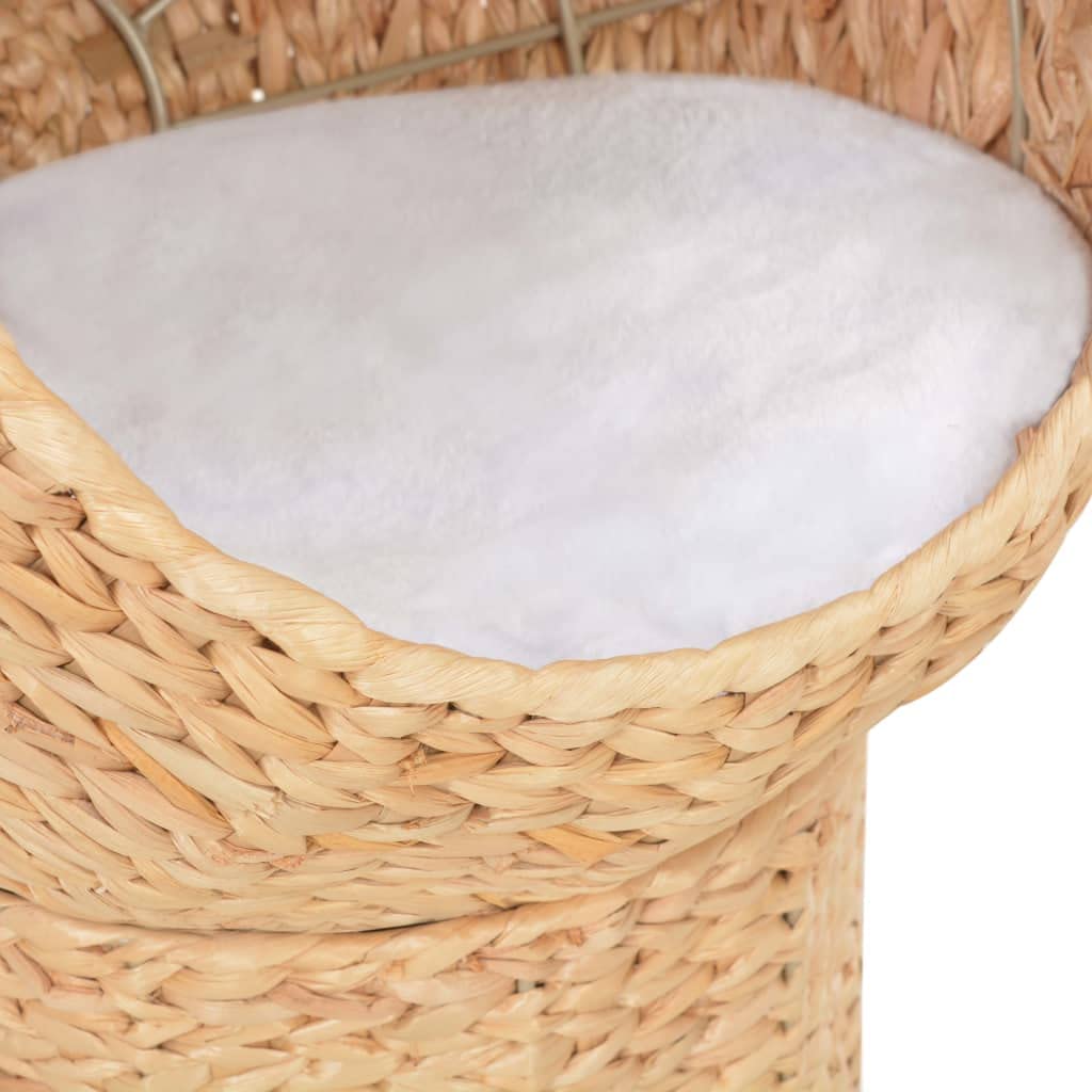 Panier en Osier, Corbeille Niche Maison Lit pour Chat Herbiers Marins 45 cm