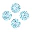Turquoise/White Splatter