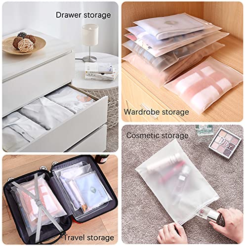 20 stks Reizen Accessoires Herbruikbare Plastic Ziplock Ziekenhuis Tassen Moederschap Essentials Vakantie Kleding Verpakking Verzegelde Opbergtas Schoen Pouch Bagage Organizer voor Vrouwen Mannen Vacuüm Hersluitbare - Image 6