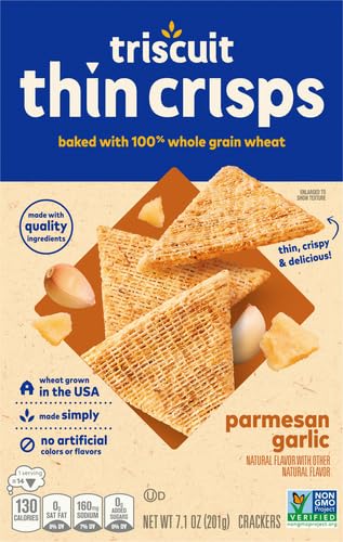 Galletas Triscuit Thin Crisps Queso Parmesano y Ajo, Pack de 2 miniatura 4