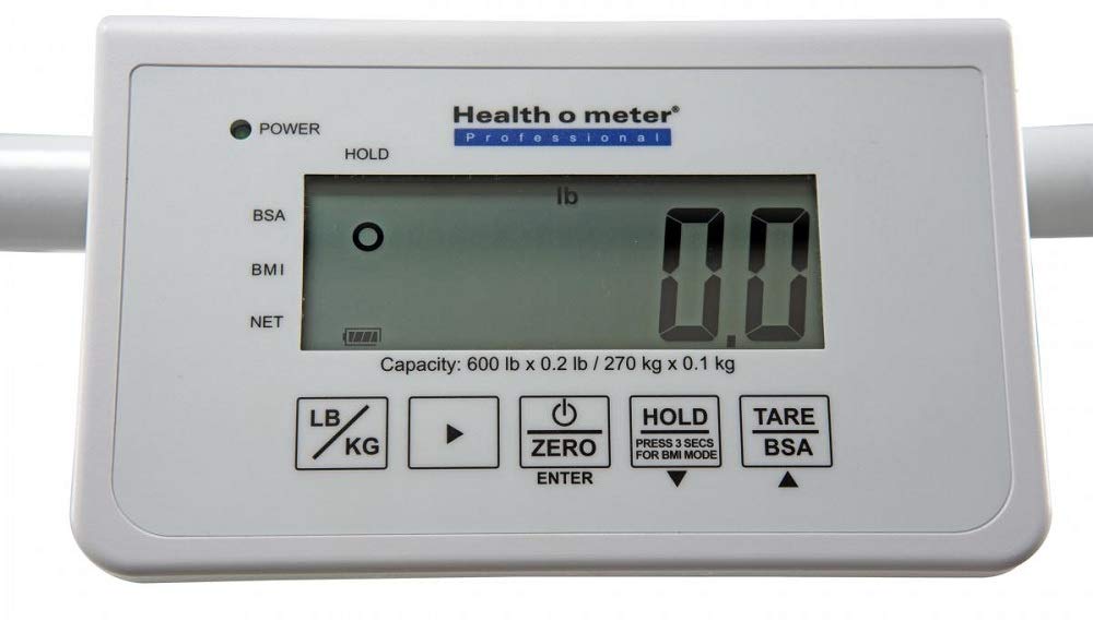 Health o meter 594KL Digital Chair Scale, 18-1/4" x 14-1/2" x 17-1/2" Seat, 600 lbs. Capacity image 4 of 4 B0039XVYIC