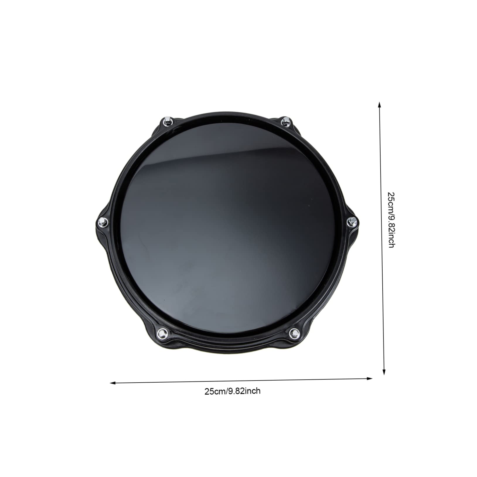 10 Zoll Gummi Eva Schlagzeug Übungspad Satz für Drummer Schwarz | Trommelset, Zuhause und Beim Üben, Praktisches Zubehör mit Volumenreduktion