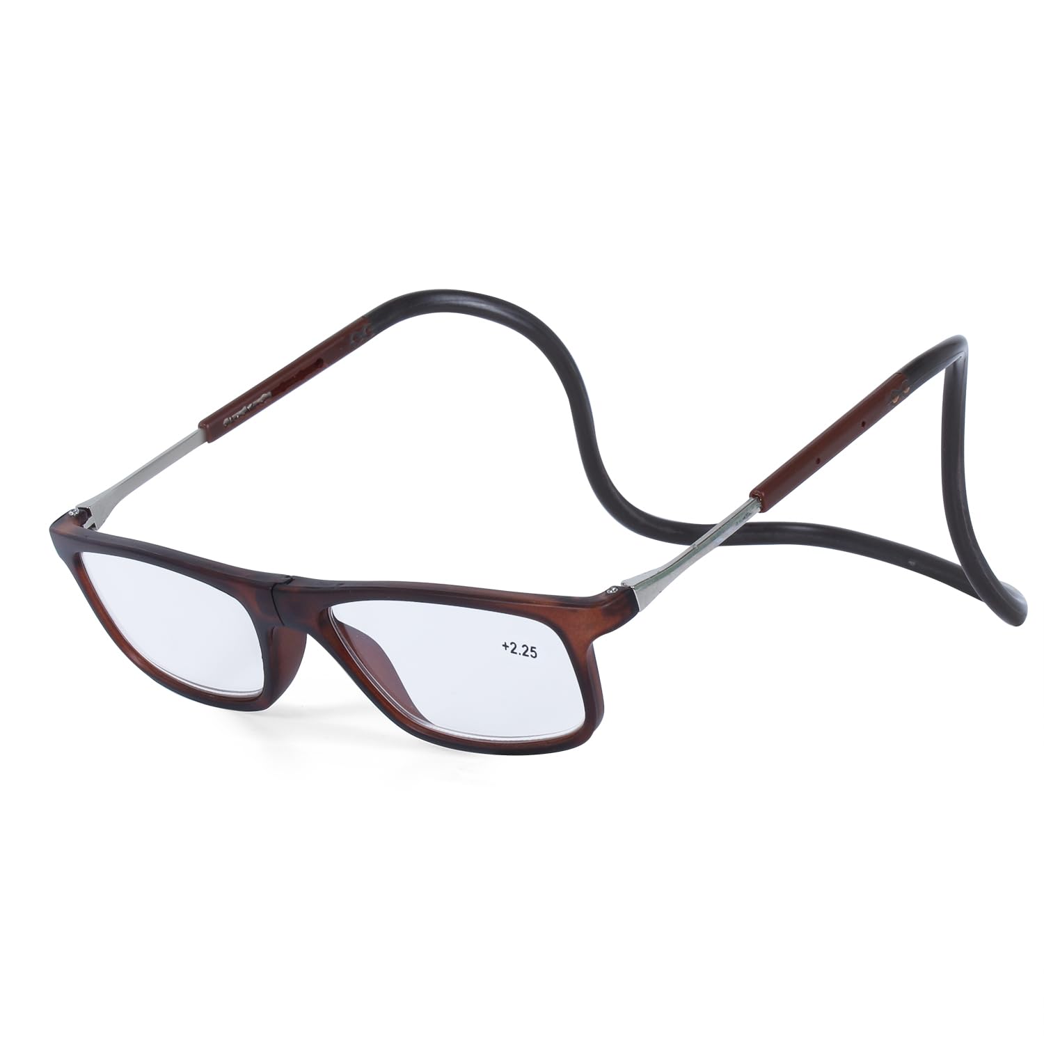 AEC Easyflex2 Reading Glasses With Magnetic Link Bridge Suitable For Near Vision | Rests Perfectly On Your Neck Portable & Light Frame (Matte Brown, +2.00) (B0CLB4JKJQ) Amazon Price History, Amazon Price Tracker