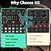 V8s for 2, V8s Voice Changer with BM-800 Podcast Microphone Bundle - Studio Condenser Microphone Perfect for Podcasting, Recording, Singing, Streaming and Gaming