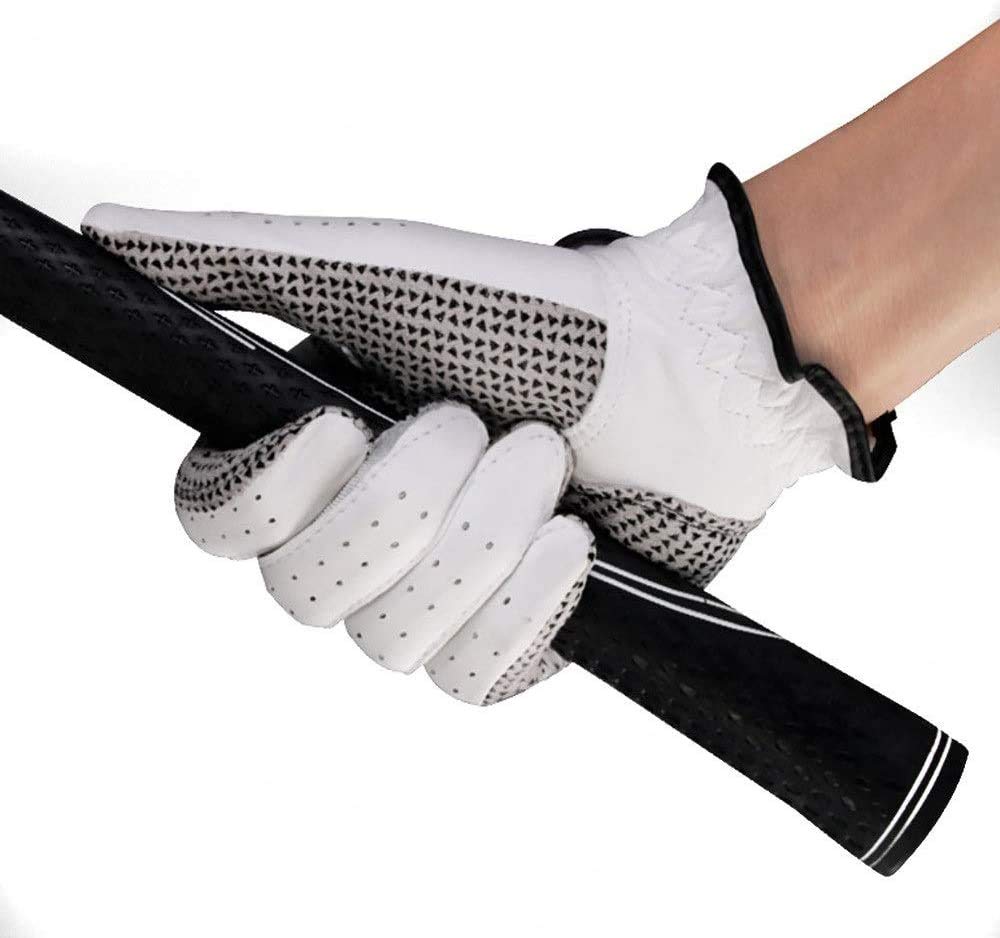 Echtes Leder Golfhandschuhe Männer Linke Hand rechts (EIN Paar) Wertpackung Premium Fühlen Sie Sich fit und den Komfort (Size : 25)